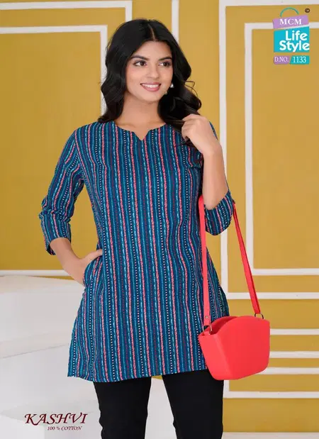 Kashvi Special By Mcm Fancy Cotton Ladies Top Wholesale Market In Surat
